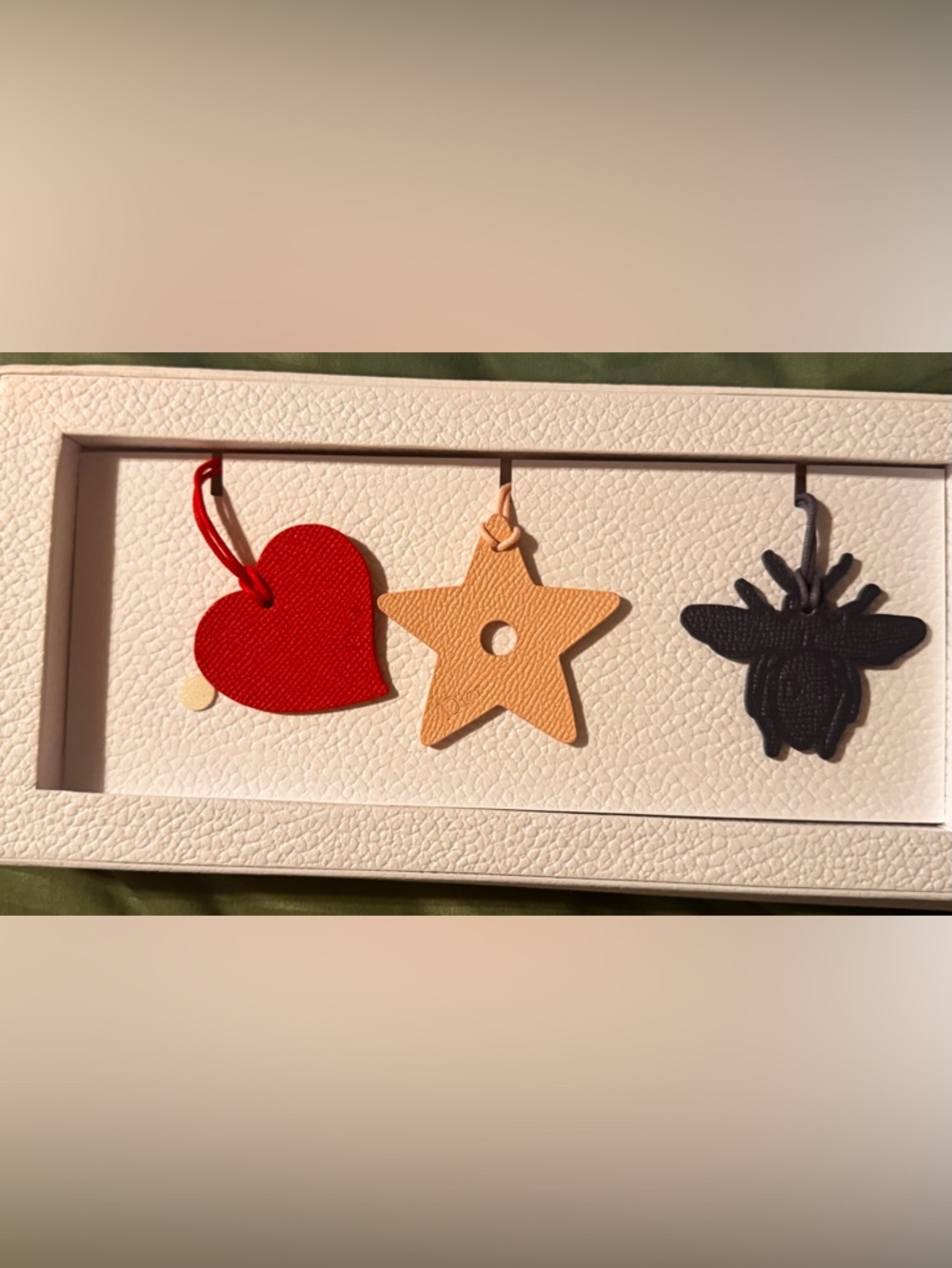 Dior Leather Bag Charm Trio Set - Picture 2 of 5